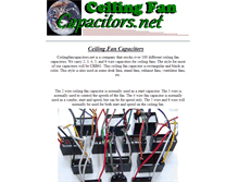 Tablet Screenshot of ceilingfancapacitors.net
